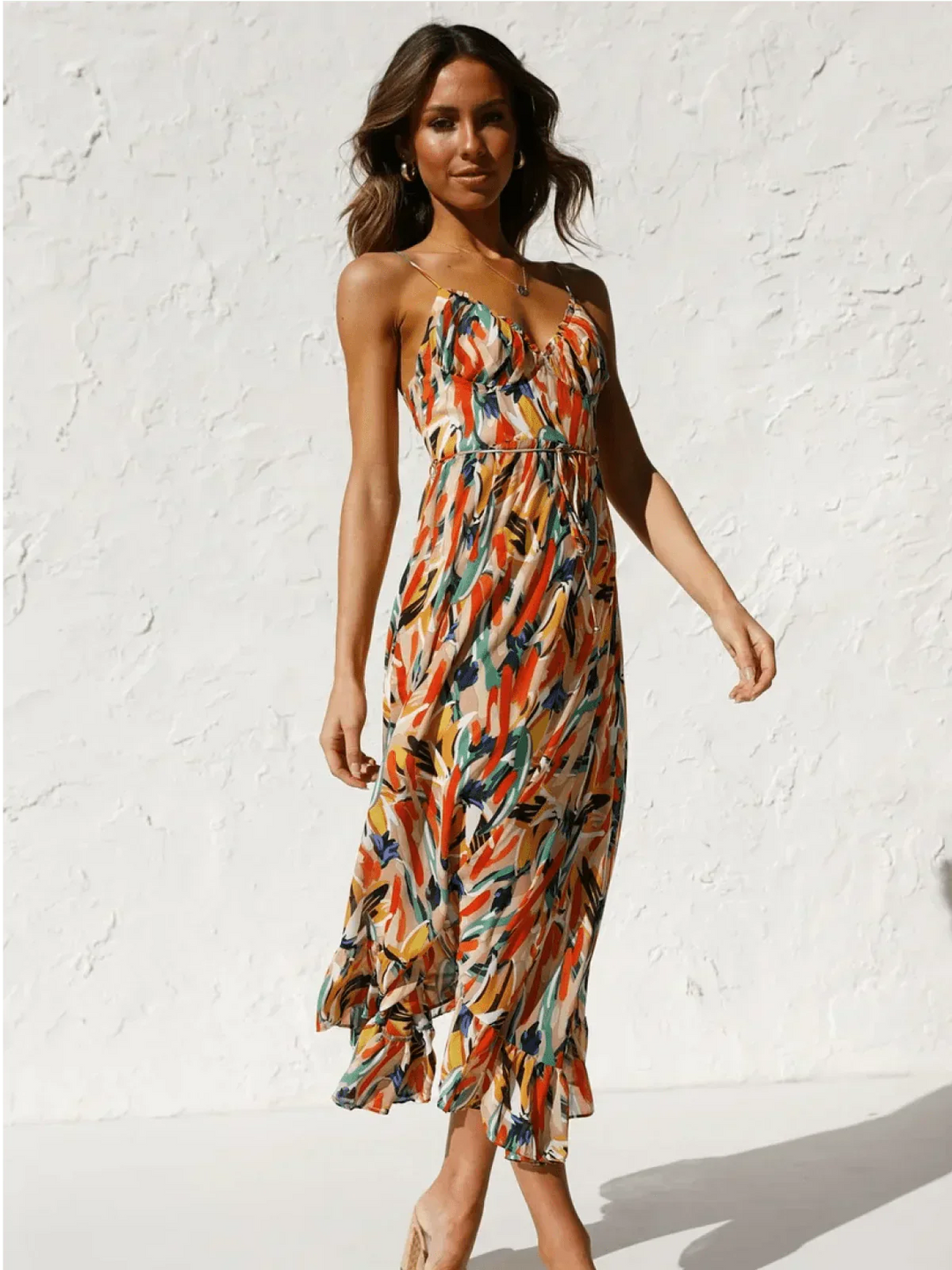 Ziva™ | Colorful Midi Gown